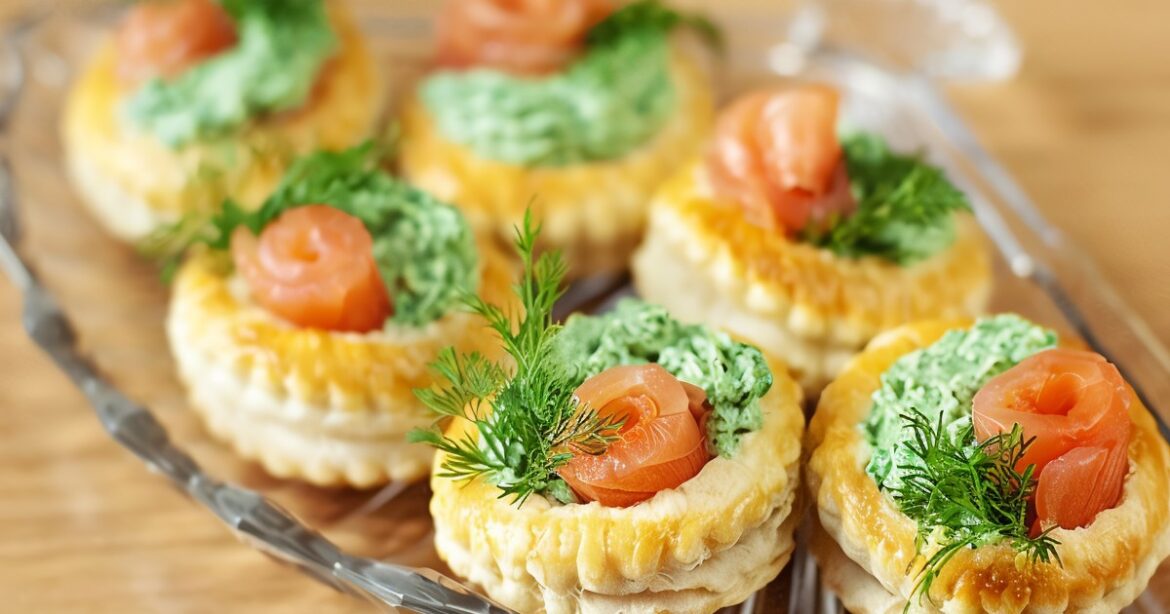 Reteta Vol-au-vent cu cremă de brânză și somon afumat de Revelion