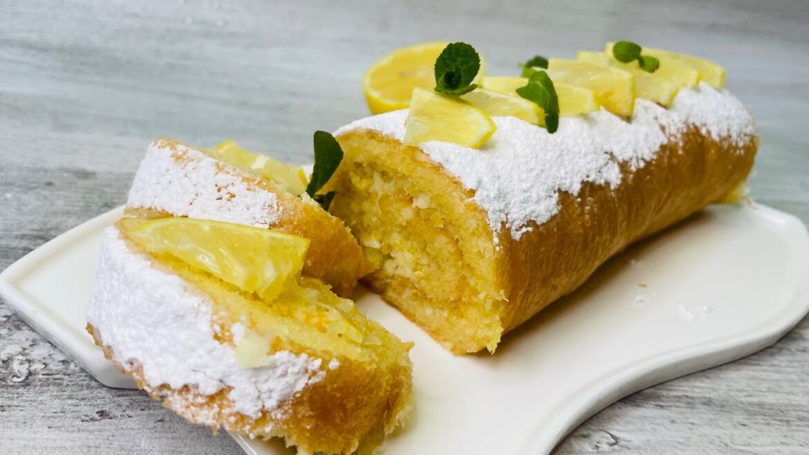 Reteta Ruladă de Vanilie cu Cremă de Lămâie de Crăciun