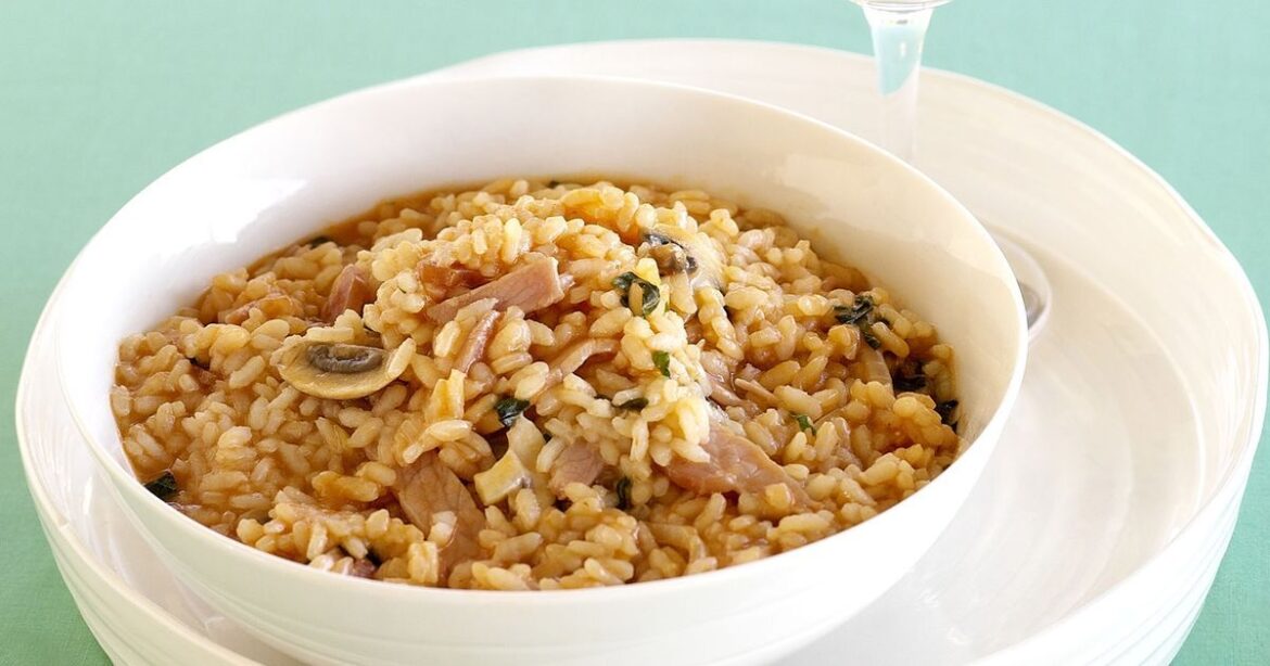 Reteta Risotto cu bacon și ciuperci
