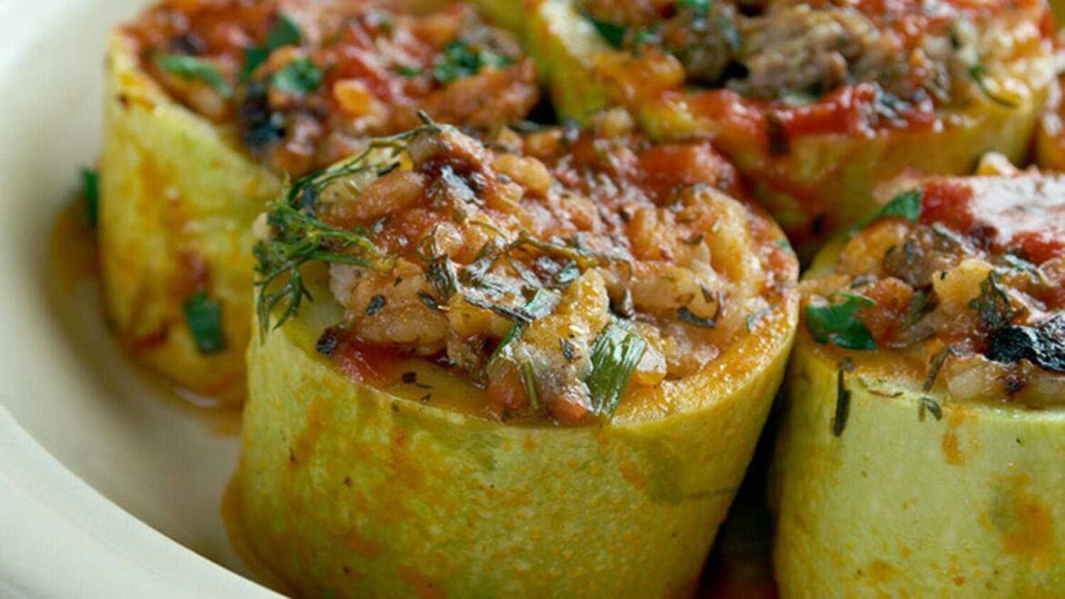 Reteta Dovlecei umpluți cu legume